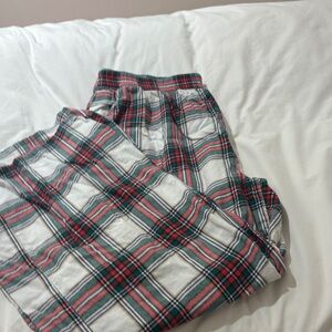 Aerie Plaid Pajama Pants - Red, Green, White